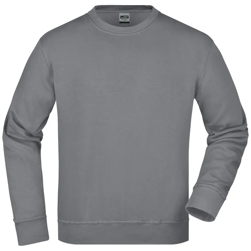 James & Nicholson James & Nicholson Klassisches Rundhals-Sweatshirt JN840, Carbon, – Produktbild 1 von 1