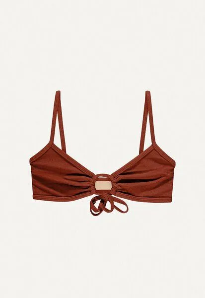 Oy Oy Bikini Oberteil „Joran“ aus Frotte-Stoff, Terrakotta, – Produktbild 1 von 3