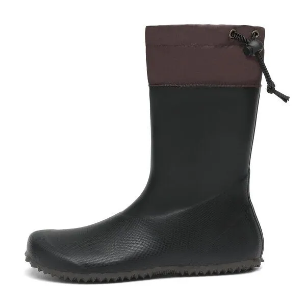 SAGUARO SAGUARO - Gummistiefel Barfußschuhe vegan Naturkautschuk, Schwarz, – Produktbild 3 von 4