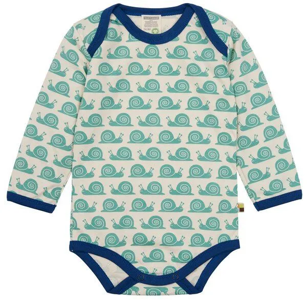 loud + proud loud + proud Babys & Kinder, Body Langarm, GOTS-zertifiziert, Oregano (grün), – Produktbild 2 von 2