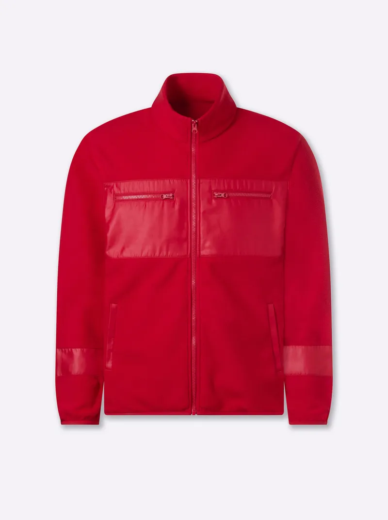 marco donati Fleecejacke, Rot, – Produktbild 2 von 2