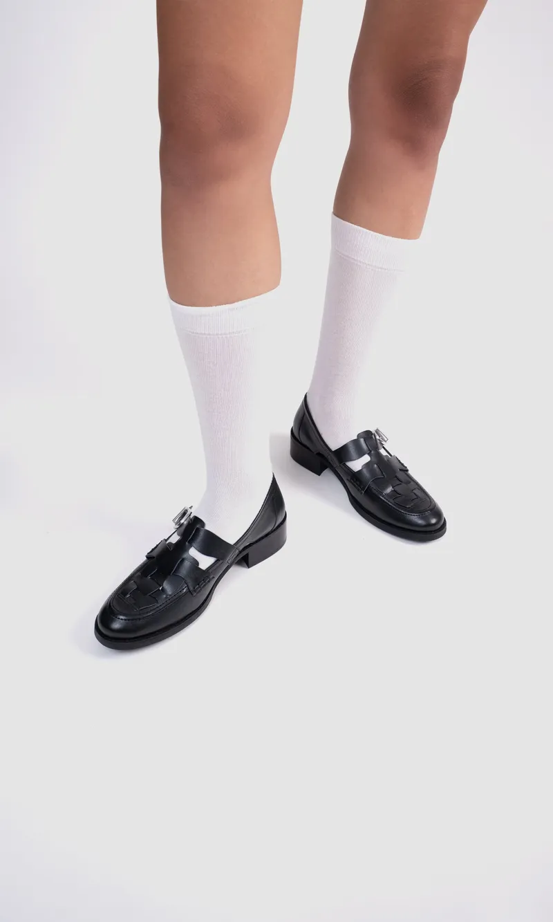 Prev Prev Herren vegan Loafers Unisex Dorothy Midnight Schwarz, Schwarz, – Produktbild 1 von 2