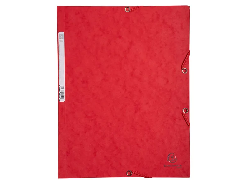 Exacompta 25 Exacompta Sammelmappen, Colorspan-Karton, 400 g/m², DIN A4, 3 Klappen, rot – Produktbild 1 von 1