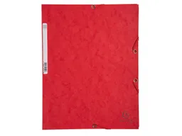 Exacompta 25 Exacompta Sammelmappen, Colorspan-Karton, 400 g/m², DIN A4, 3 Klappen, rot – Produktbild 1 von 1