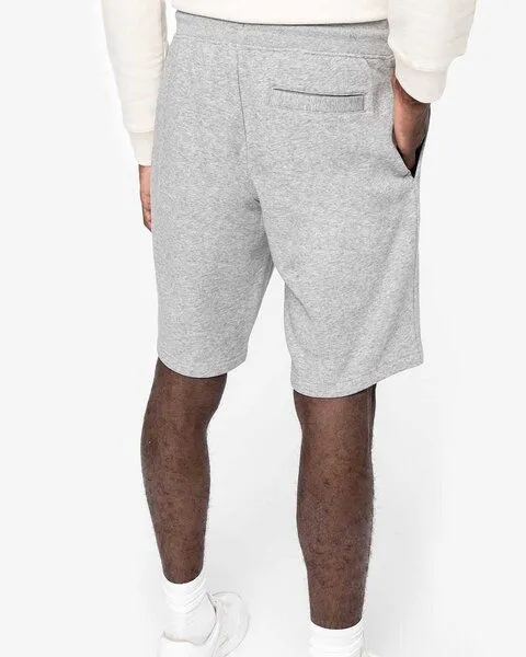 YTWOO YTWOO Schwere Herrenshorts 300 g/m² aus Bio-Baumwolle und Recyceltem Polyester, Grau meliert, – Produktbild 4 von 4