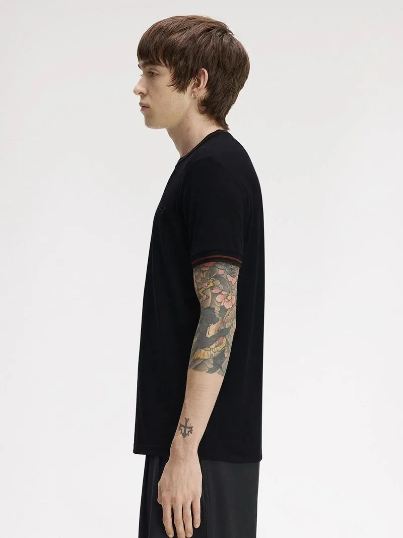 Fred Perry Fred Perry Twin Tipped T-Shirt Navy 75C - Größe M, Blau, – Produktbild 1 von 5