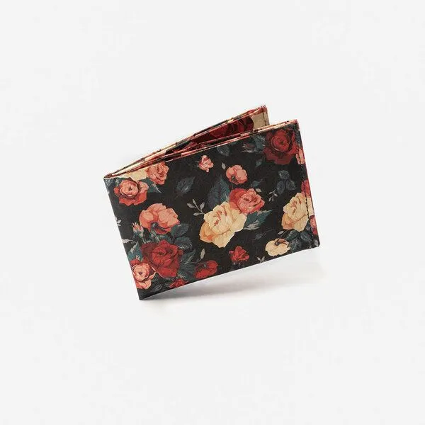 paprcuts paprcuts RFID Portemonnaie, Flowers (rot), – Produktbild 1 von 4