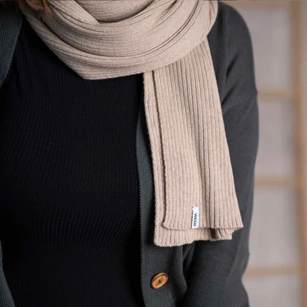 Vresh Clothing Vresh Clothing Vivi - Schal aus Biobaumwolle, Beige, – Produktbild 2 von 4