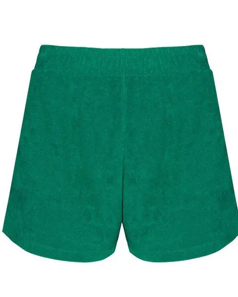 YTWOO YTWOO Terry Towel Damenshorts aus Bio-Baumwolle/recyceltem PET | Made in Portugal, Grün, – Produktbild 1 von 4