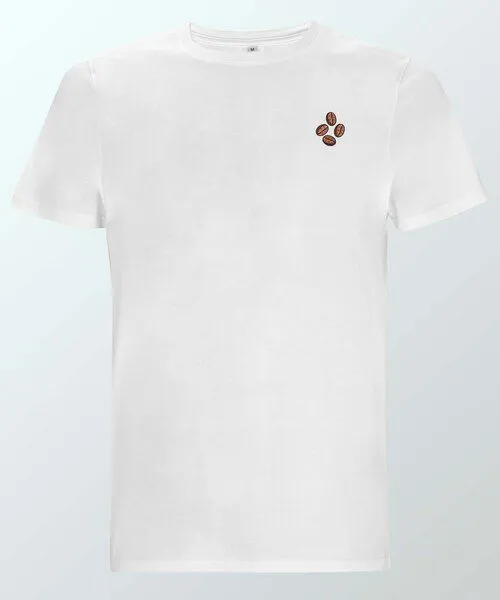 Coffee Fashion Coffee Fashion Coffee Beans | Besticktes Organic Bio Baumwoll T-Shirt, Weiss, – Produktbild 1 von 1