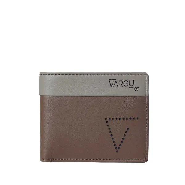 Vargu Vargu Echtleder Geldbörse ENK 1, Taupe, – Produktbild 1 von 4