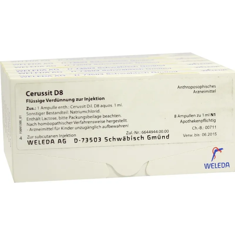 Weleda WELEDA CERUSSIT D 8 Ampullen 48X1 ml Ampullen – Produktbild 1 von 1