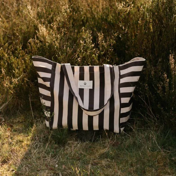 NORDLICHT NORDLICHT Shopper Kiki Streifen, Braun, – Produktbild 3 von 4