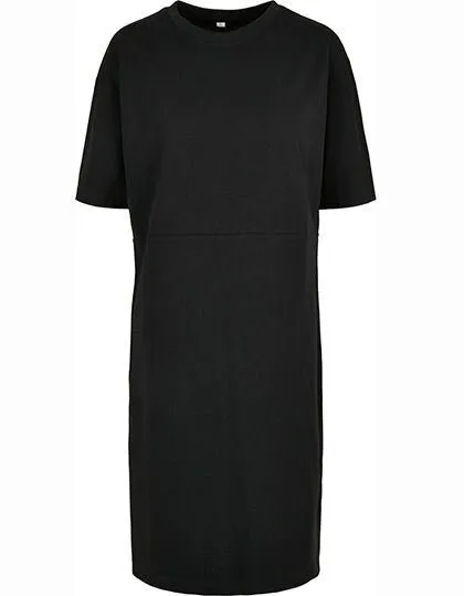 Build Your Brand Build Your Brand Damen Strandkleid Oversize Dress aus Bio - Baumwolle bis Gr. 5XL, Schwarz, – Produktbild 2 von 3