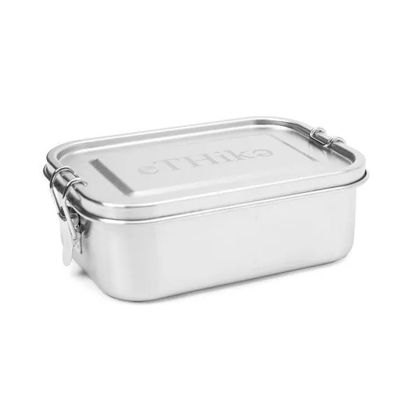 eTHikǝ eTHikǝ Nachhaltiges Familien‑Set aus Edelstahl – Servierteller Eulen + Lunchbox 800 ml (plastikfrei) - Im Set zum Vorteilspreis – Produktbild 1 von 4