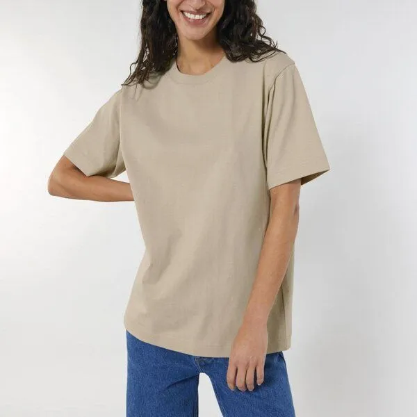 UNIPOLAR UNIPOLAR Oversized T-Shirt Modell: Free, Desert dust (natur), – Produktbild 3 von 5