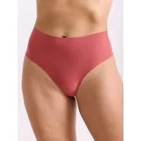 erlich textil erlich textil Light Touch High Waist Brazil String aus weichem Modal, made in Europe, Rosenholz, – Produktbild 1 von 3
