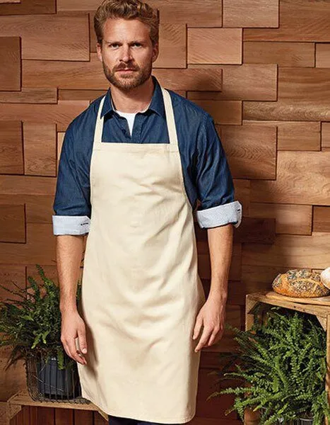 Premier Workwear Premier Workwear Kochschürze 100% Baumwolle, Khaki, – Produktbild 2 von 2