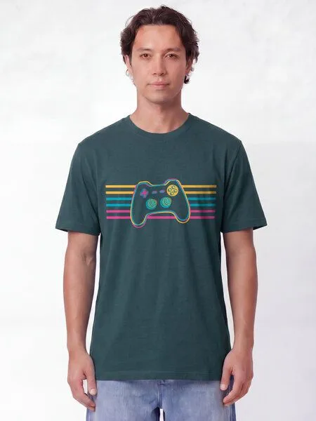 watapparel watapparel T-Shirt Unisex Retro Joystick, Stargazer, – Produktbild 2 von 2
