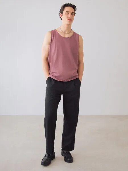 Honest Basics Honest Basics Herren Muskeltank aus Bio- und recycelter Baumwolle, Ember, – Produktbild 3 von 3