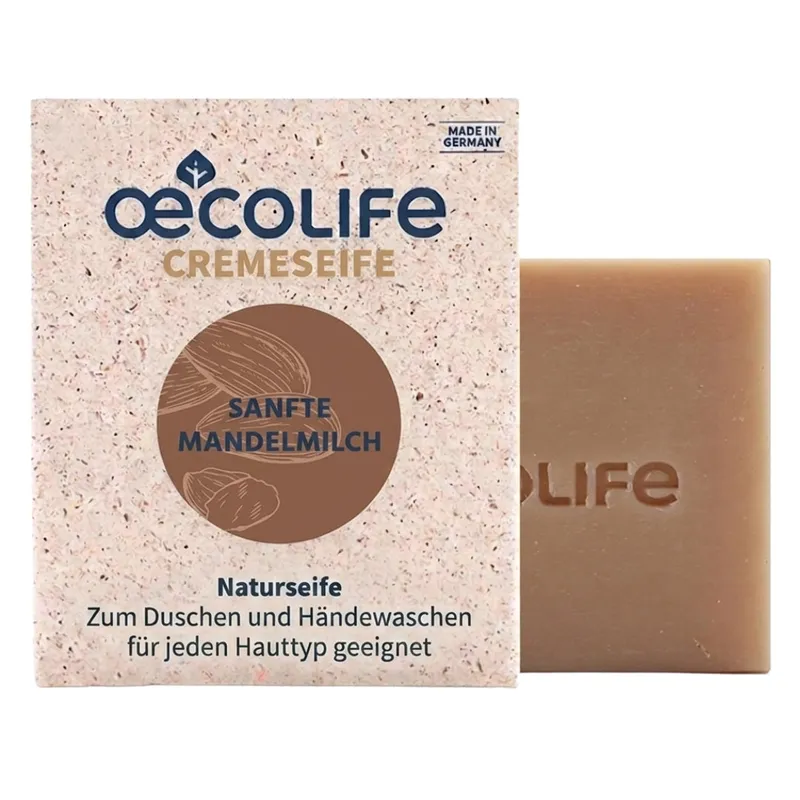 oecolife Feste Naturseife sanfte Mandelmilch – Produktbild 1 von 1