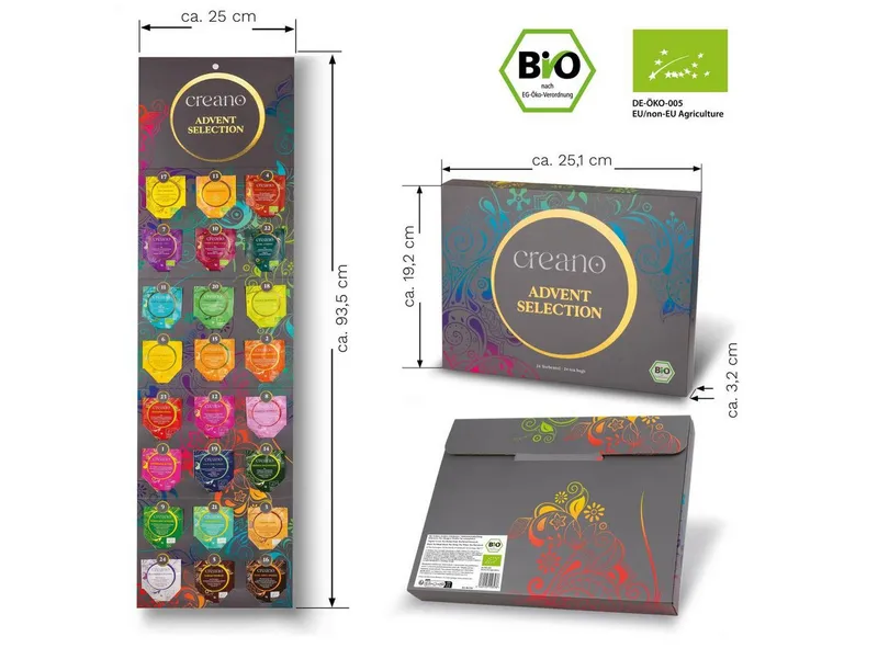 Creano Tee Adventskalender, 24er BIO Teebeutel-Tee *¹, 1 x 24 St. (24 Bio-Teebeutel) – Produktbild 2 von 5