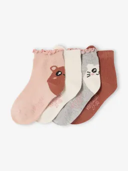 Vertbaudet 4er-Pack Socken mit Tiermotiv – Produktbild 1 von 1