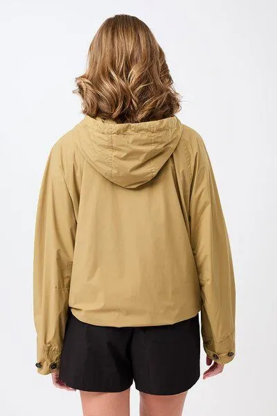 LangerChen LangerChen Modische Kapuzenjacke mit großen Taschen, Breeze (braun), – Produktbild 2 von 4