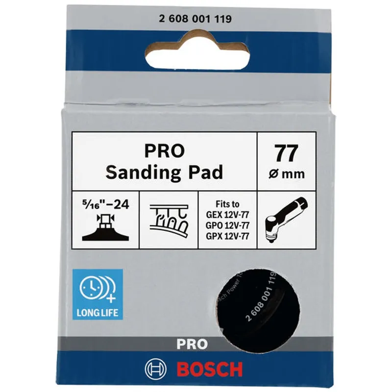 Bosch Professional Bosch Professional Bosch PRO Schleifteller, 77 mm, Klett – Produktbild 1 von 1