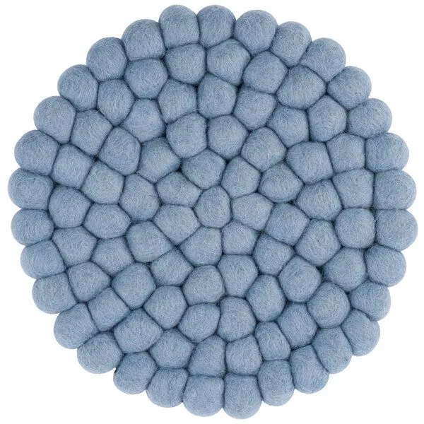 myfelt myfelt Filzkugel Topfuntersetzer (⌀ 20 cm), Hellblau (mia), – Produktbild 1 von 4