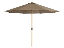 Doppler doppler Sonnenschirm "Alu Wood Ultra" Ø 350 cm, Esche hell, greige – Produktbild 1 von 1