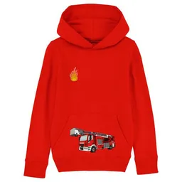 Spangeltangel Spangeltangel Kinder-Hoodie "Feuerwehr" rot – Produktbild 1 von 1