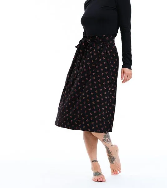 Gary Mash GARY MASH Midirock Hailey TENCEL Lyocell Mix, Floral (schwarz), – Produktbild 2 von 4