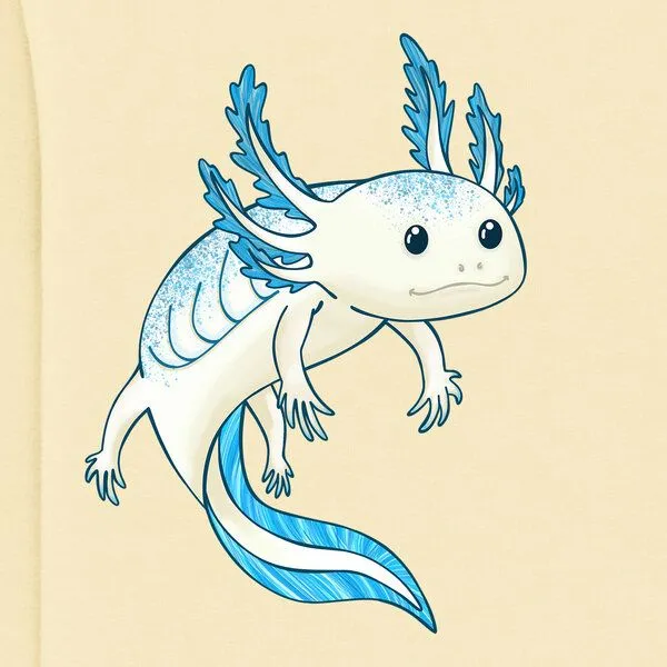 Spangeltangel Spangeltangel Kinder-Sweatshirt "Axolotl", Hellgelb, – Produktbild 2 von 4