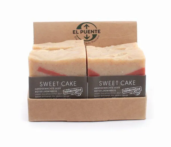 El Puente El Puente Seife "Sweet Cake" | Vegan, Rot, – Produktbild 3 von 3
