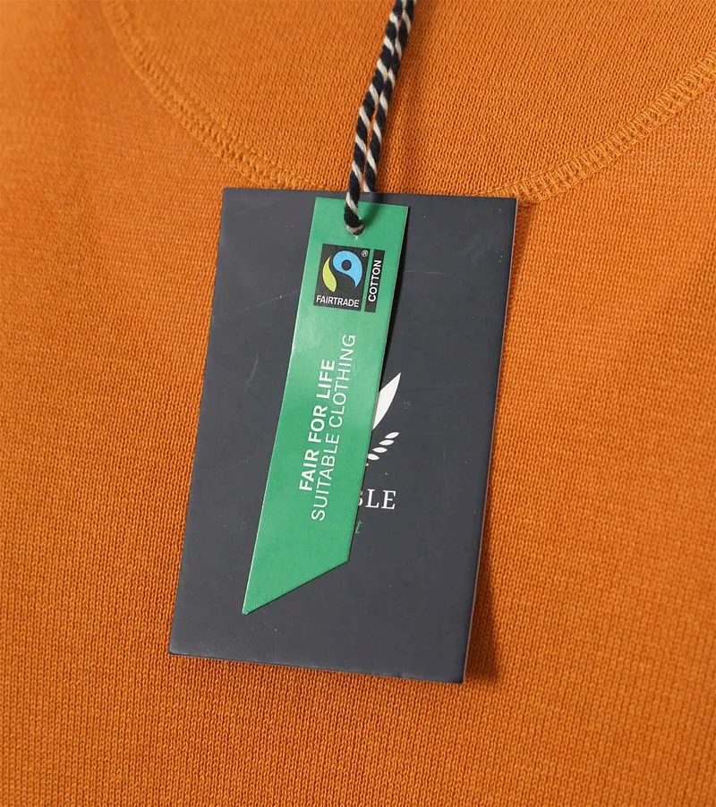 Suitable Suitable Respect Bio-Baumwolle Pullover Vinir Orange - Größe L, Orange, – Produktbild 3 von 4