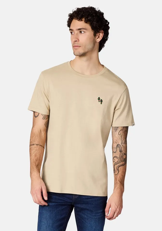ragwear ragwear T-Shirt Samms B Gots YOUMODO Kurzärmliges Shirt mit Beach-Slipper-Stickerei, Braun, – Produktbild 2 von 4
