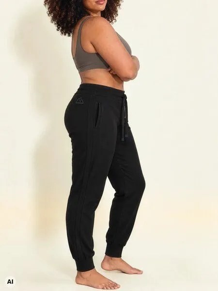 nice to meet me nice to meet me All Day Pant aus Biobaumwolle, Deep black, – Produktbild 6 von 7