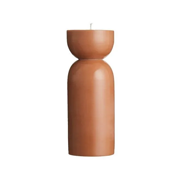 Originalhome Originalhome Nachhaltiges Kerzengeschenk: Handgegossene vegane Designkerze - Organic M,, Cognac, – Produktbild 2 von 3