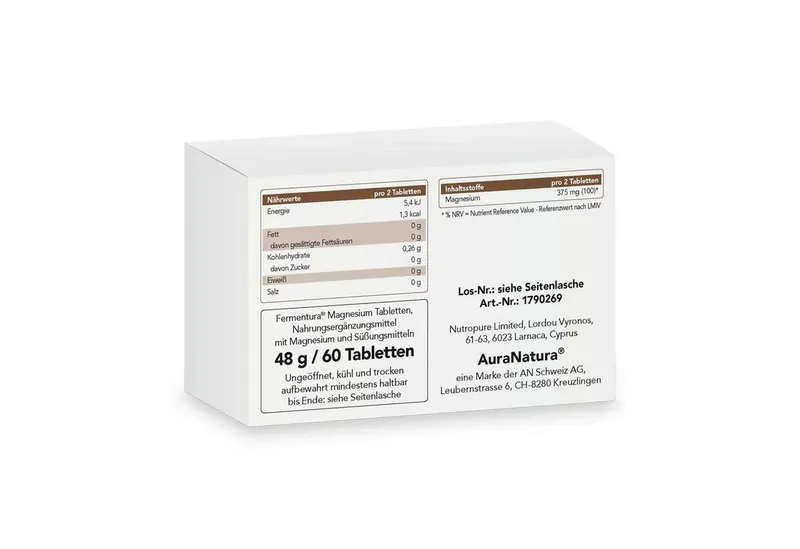Aura Natura Fermentura Magnesium 3-fach Magnesium Komplex Tabletten Kapseln – Produktbild 5 von 5