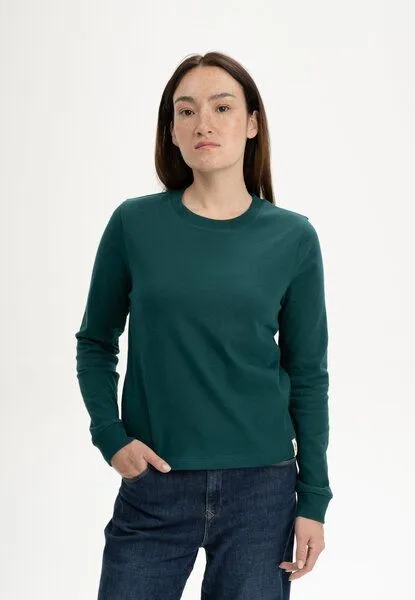 MELA MELA Langarmshirt schwer Style AASTHA aus 100% Bio-Baumwolle, Tiefsee, – Produktbild 1 von 4