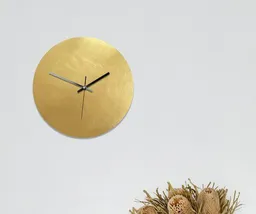 Calvill Calvill Lautlose Wanduhr aus reinem Messing – Produktbild 1 von 1