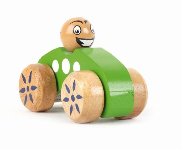 El Puente El Puente Spielauto "Fred" | Fair Trade & Handmade aus Sri Lanka, Grün,natur, – Produktbild 1 von 1