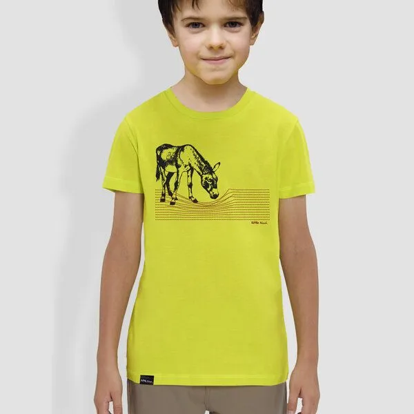 little kiwi little kiwi Kinder T-Shirt, "Eselchen", Hai gelb (gelb, – Produktbild 1 von 2