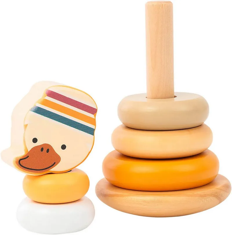 Sterntaler Sterntaler Stapelspielzeug Edda Stapelturm Holz, Beige, – Produktbild 3 von 4