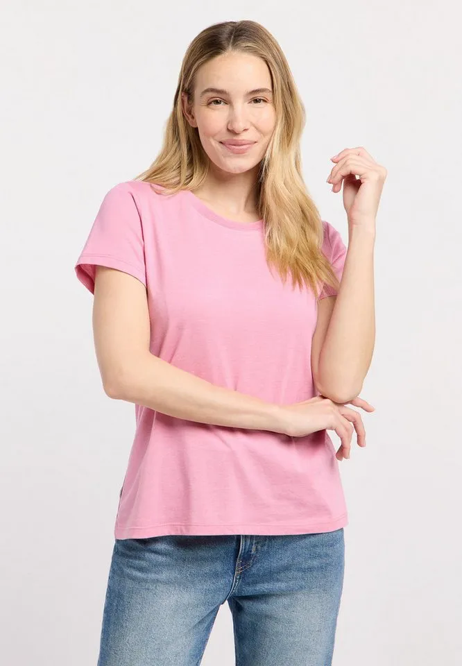 ragwear ragwear Kurzarmshirt MINTTA Klassischer Fit aus Single Jersey mit softem Finish, Beige, – Produktbild 2 von 5