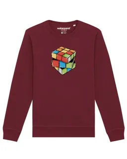 watapparel watapparel Sweatshirt Unisex Pixel Zauberwürfel – Produktbild 1 von 1