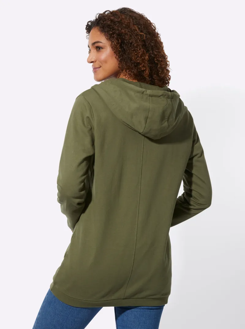 Witt Sweatjacke, Oliv, – Produktbild 2 von 2