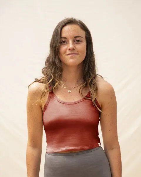 MATONA Matona Crop Top für Frauen aus Bio-Baumwolle / Basic Crop Top, Rot, – Produktbild 1 von 2