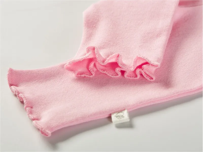 HANS NATUR Baby und Kinder Leggings Rollsaum Bio-Baumwolle rosa Gr.62/68, Rosa, – Produktbild 2 von 2